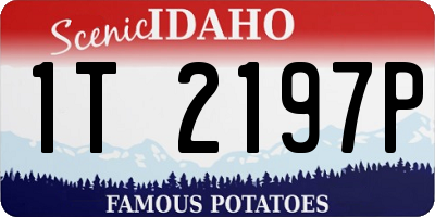 ID license plate 1T2197P