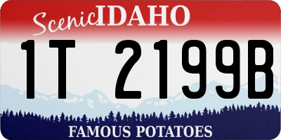 ID license plate 1T2199B