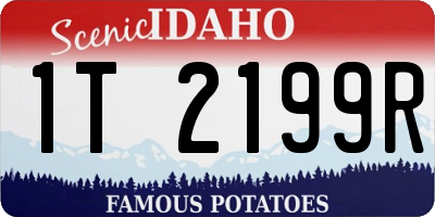 ID license plate 1T2199R