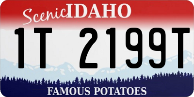 ID license plate 1T2199T
