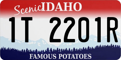 ID license plate 1T2201R