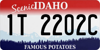 ID license plate 1T2202C