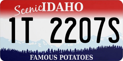 ID license plate 1T2207S