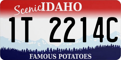 ID license plate 1T2214C