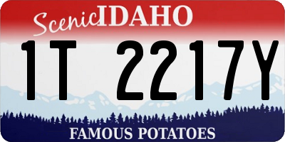 ID license plate 1T2217Y