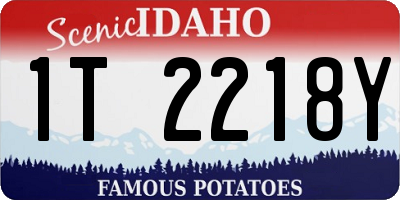 ID license plate 1T2218Y