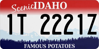 ID license plate 1T2221Z