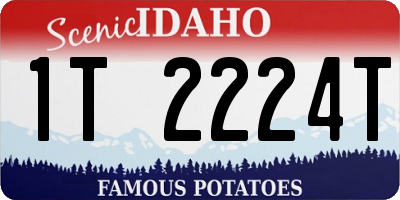 ID license plate 1T2224T