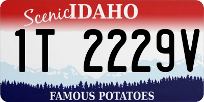 ID license plate 1T2229V