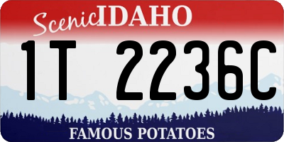 ID license plate 1T2236C