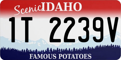 ID license plate 1T2239V