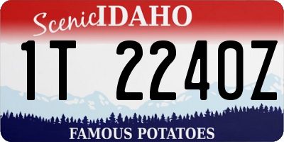 ID license plate 1T2240Z