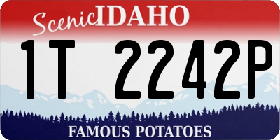 ID license plate 1T2242P