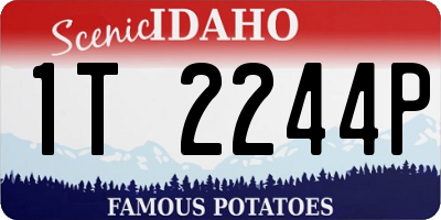 ID license plate 1T2244P