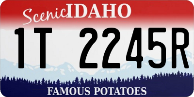 ID license plate 1T2245R