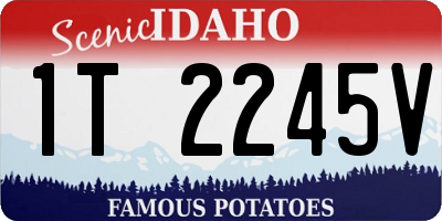 ID license plate 1T2245V