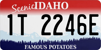 ID license plate 1T2246E