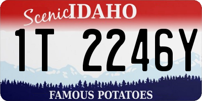 ID license plate 1T2246Y