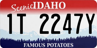 ID license plate 1T2247Y