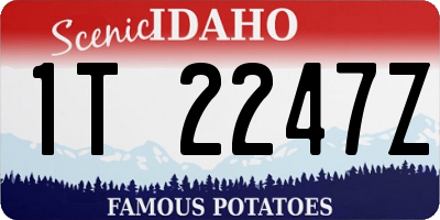 ID license plate 1T2247Z