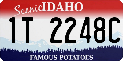 ID license plate 1T2248C