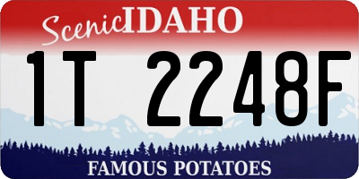 ID license plate 1T2248F