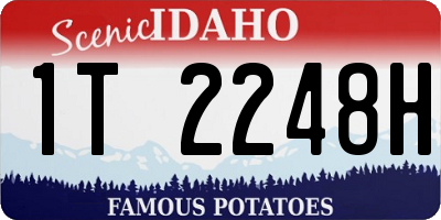 ID license plate 1T2248H
