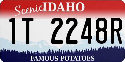 ID license plate 1T2248R