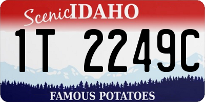 ID license plate 1T2249C