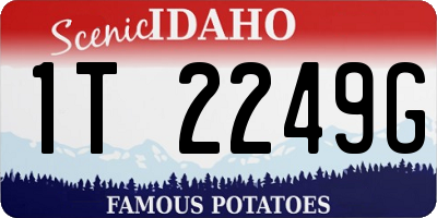 ID license plate 1T2249G