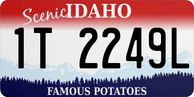 ID license plate 1T2249L
