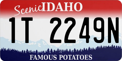 ID license plate 1T2249N