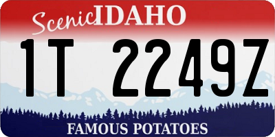 ID license plate 1T2249Z