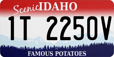 ID license plate 1T2250V