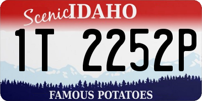 ID license plate 1T2252P