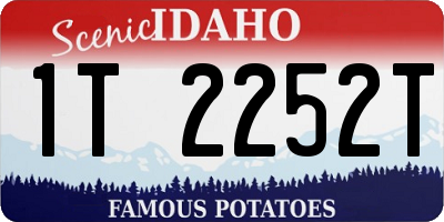 ID license plate 1T2252T