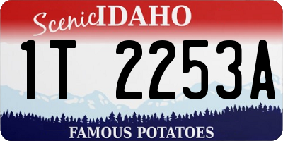 ID license plate 1T2253A