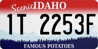 ID license plate 1T2253F