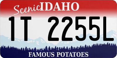 ID license plate 1T2255L