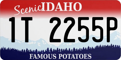ID license plate 1T2255P
