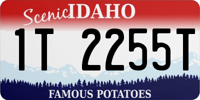 ID license plate 1T2255T