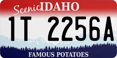 ID license plate 1T2256A