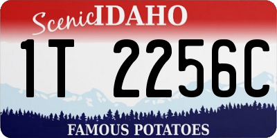 ID license plate 1T2256C