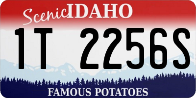 ID license plate 1T2256S