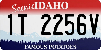 ID license plate 1T2256V