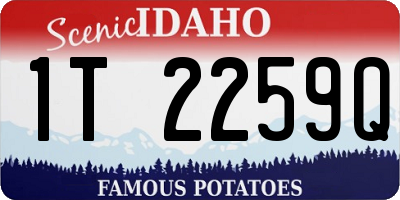 ID license plate 1T2259Q