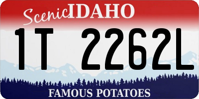 ID license plate 1T2262L