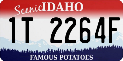 ID license plate 1T2264F