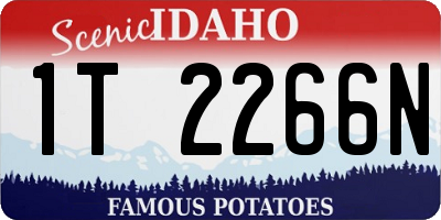 ID license plate 1T2266N
