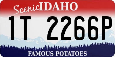 ID license plate 1T2266P